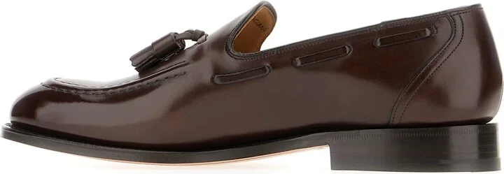 Dark Brown Leather Loafers