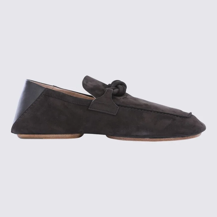 Dark Brown Leather Loafers