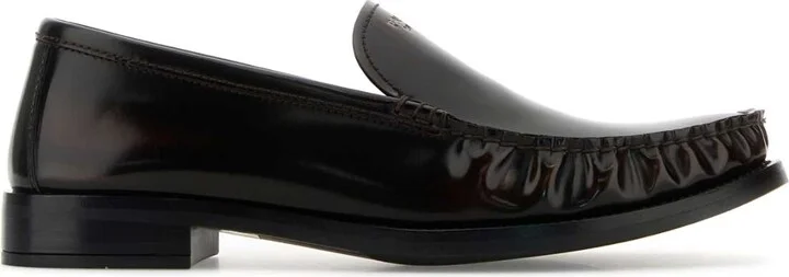 Dark Brown Leather Loafers