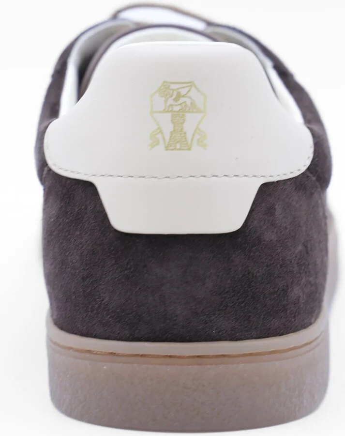 Dark Brown Leather Sneakers - Image 4