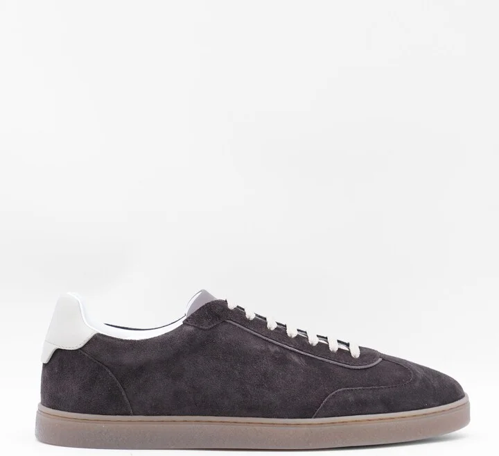 Dark Brown Leather Sneakers