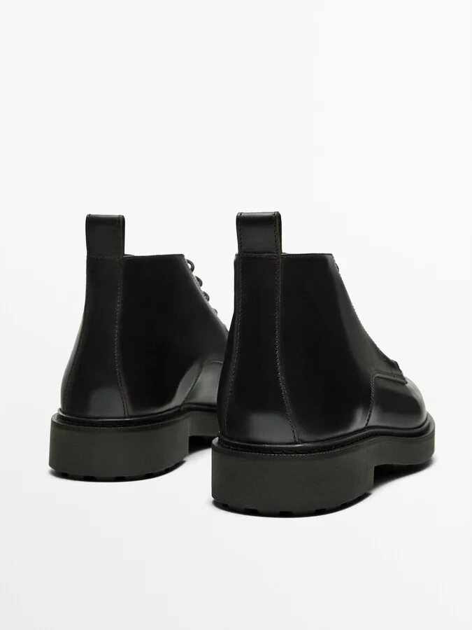 Dark Brown Moc Toe Ankle Boots - Image 4