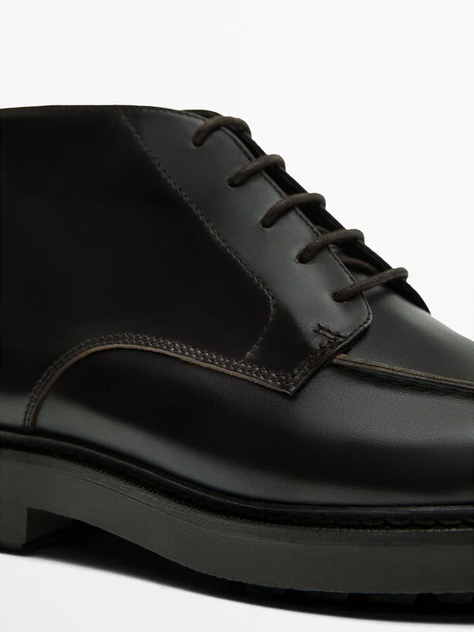 Dark Brown Moc Toe Ankle Boots - Image 5