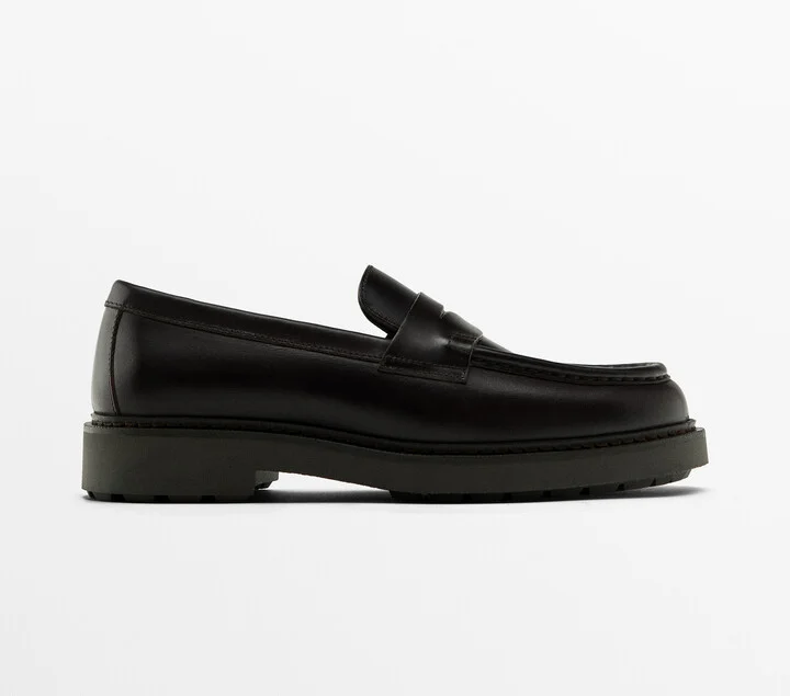 Dark Brown Moc Toe Loafers - Image 2