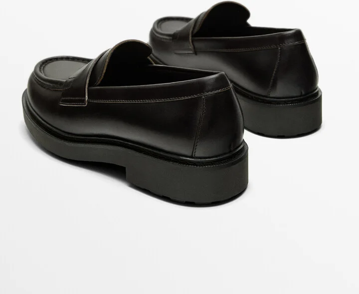 Dark Brown Moc Toe Loafers - Image 4