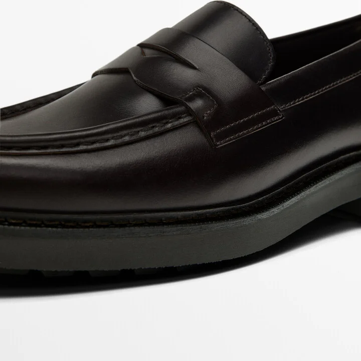 Dark Brown Moc Toe Loafers - Image 5