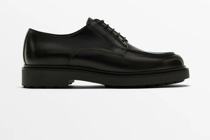 Dark Brown Moc Toe Shoes