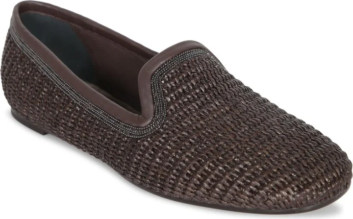 Dark Brown Raffia Loafer - Image 2