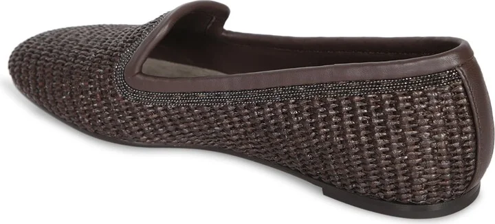 Dark Brown Raffia Loafer - Image 3