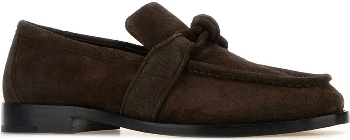 Dark Brown Suede Astaire Loafers - Image 2