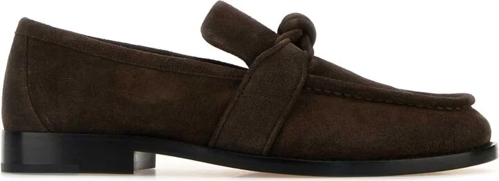 Dark Brown Suede Astaire Loafers