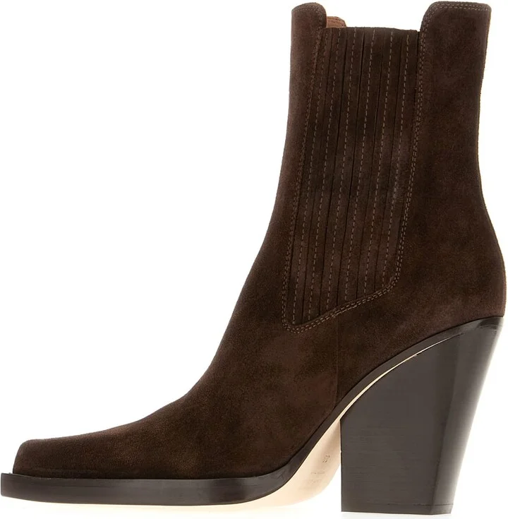 Dark Brown Suede Dallas Ankle Boots - Image 3