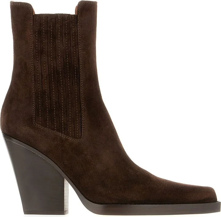 Dark Brown Suede Dallas Ankle Boots