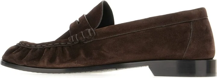 Dark Brown Suede Loafers - Image 3