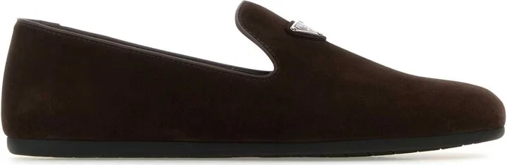 Dark Brown Suede Loafers