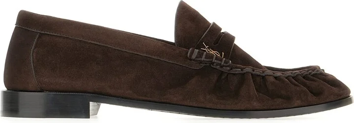 Dark Brown Suede Loafers