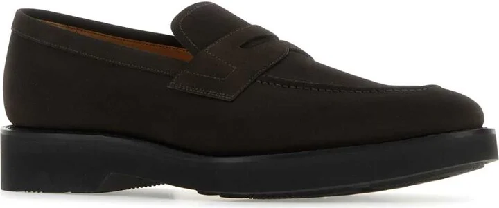 Dark Brown Suede Parham L Loafers - Image 2