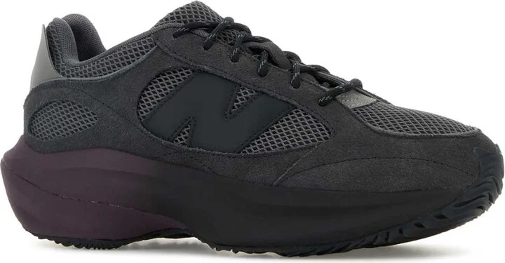 Dark Grey Suede And Mesh Wrpd Sneakers - Image 2
