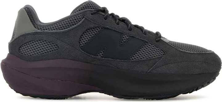 Dark Grey Suede And Mesh Wrpd Sneakers