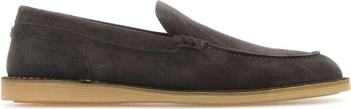 Dark Grey Suede New Florio Loafers