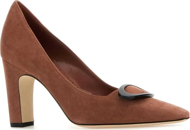 Dark Pink Suede Fenixhi Pumps - Image 2