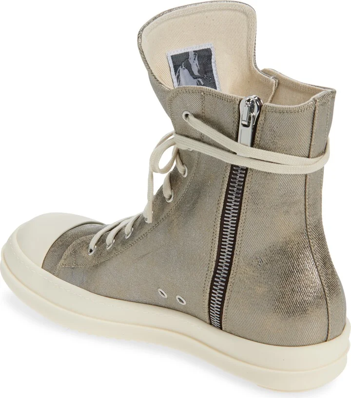 Darkshadow Foiled Denim High Top Sneaker - Image 2