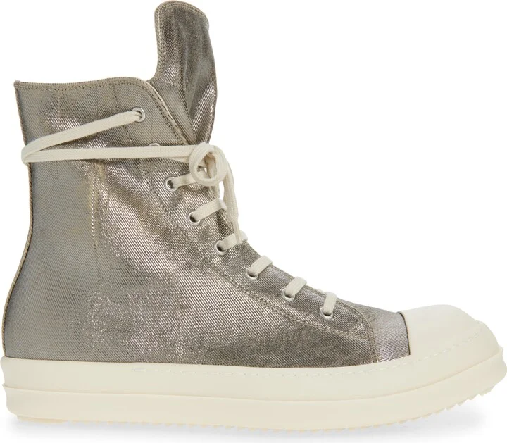 Darkshadow Foiled Denim High Top Sneaker - Image 3
