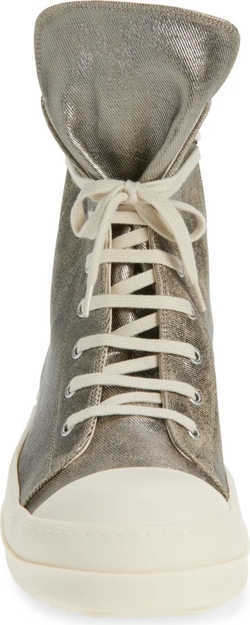 Darkshadow Foiled Denim High Top Sneaker - Image 4