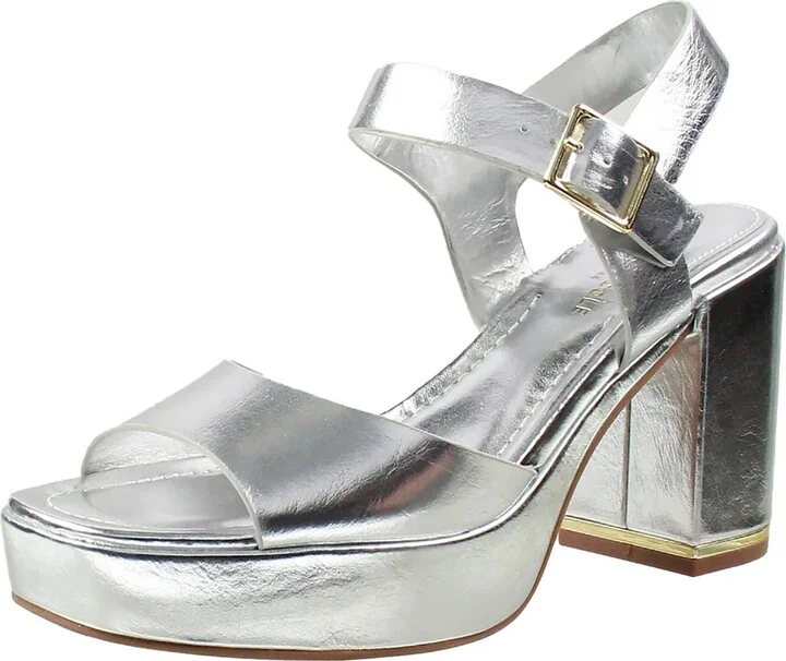 DARLA Womens Block Heel Manmade Ankle Strap