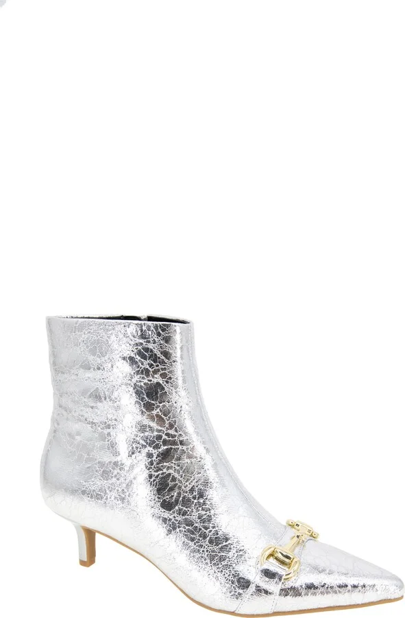 Darmena Pointed Toe Kitten Heel Bootie