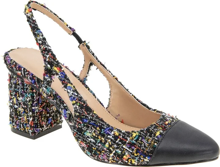 Darrin Block Heel Slingback Pump