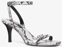 Darrington Snake Embossed Leather Sandal - Image 4