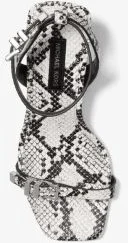 Darrington Snake Embossed Leather Sandal - Image 6