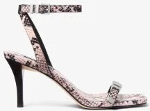 Darrington Snake Embossed Leather Sandal - Image 8