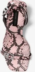 Darrington Snake Embossed Leather Sandal - Image 10