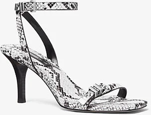 Darrington Snake Embossed Leather Sandal