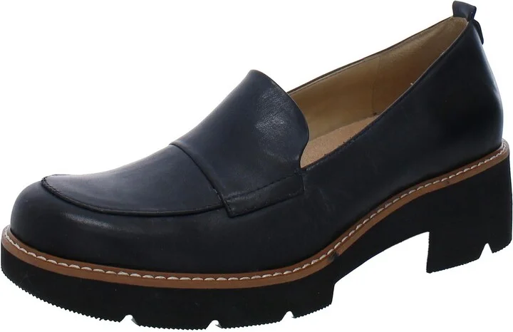 Darry Womens Lugged Sole Slip On Loafer Heels