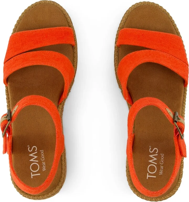 Darya Wedge Platform Sandal Flame - Image 5