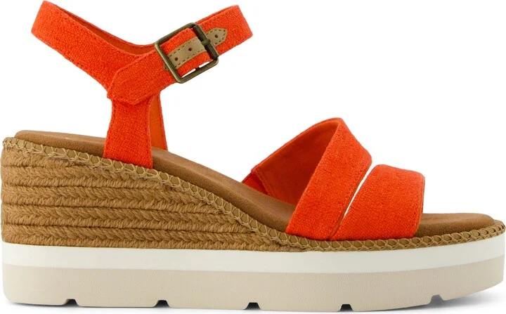Darya Wedge Platform Sandal Flame