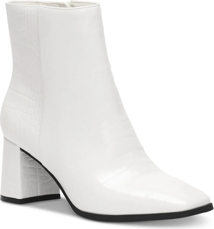 Dasha 3 P Womens Faux Leather Square Toe Ankle Boots