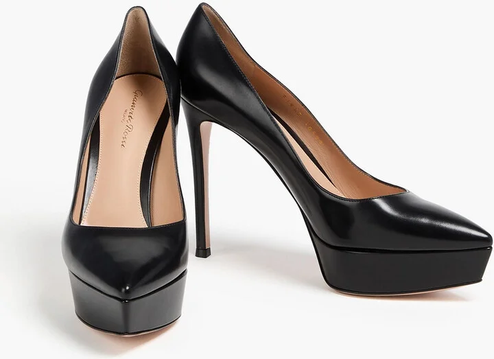 Dasha leather platform pumps - Image 2
