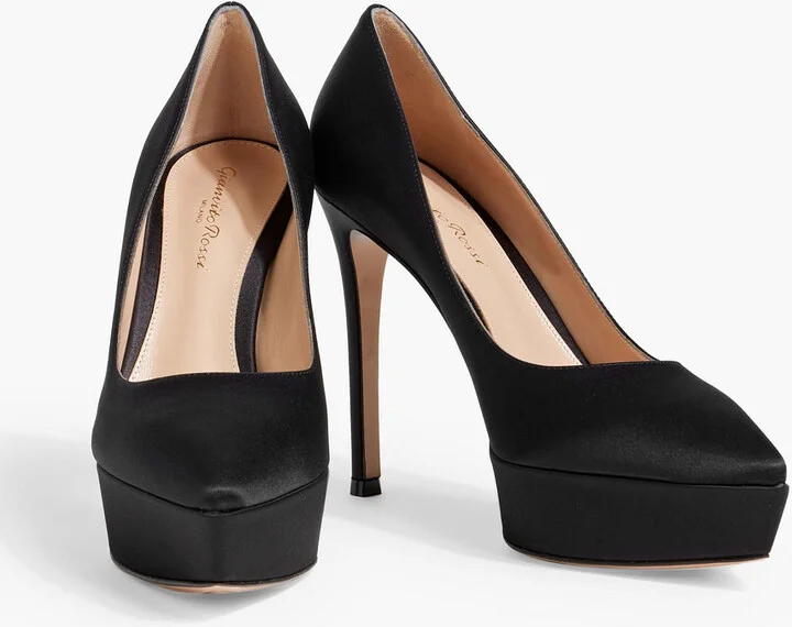 Dasha satin platform pumps - Image 2