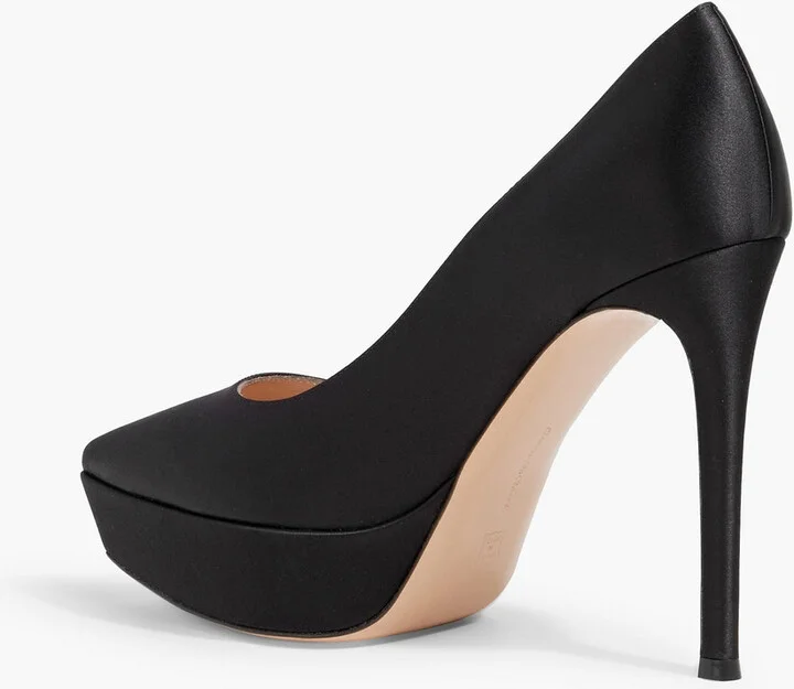 Dasha satin platform pumps - Image 3
