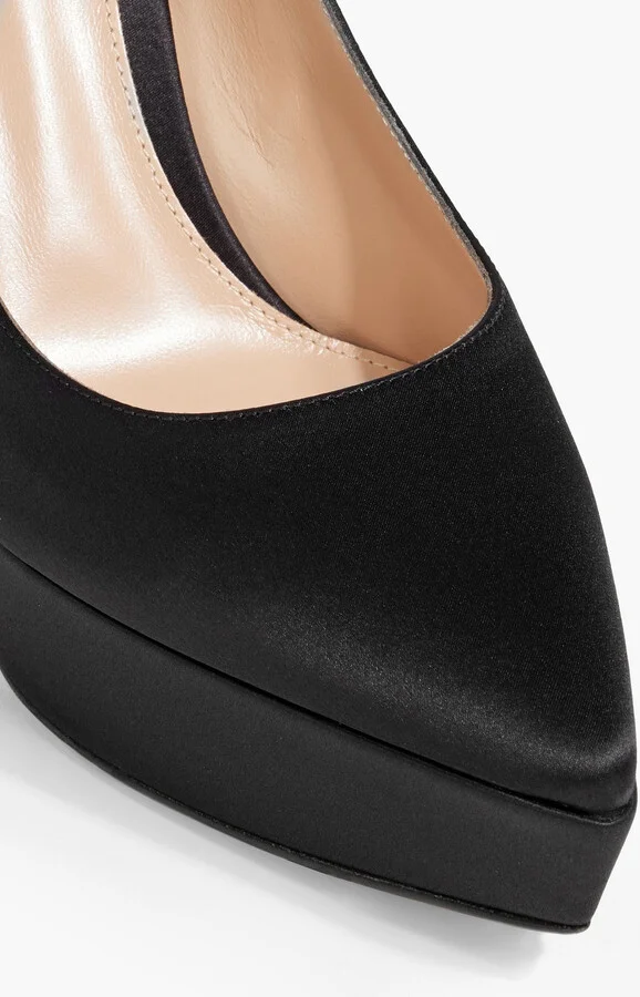 Dasha satin platform pumps - Image 4
