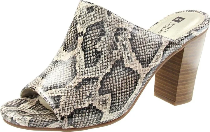 Datenight Womens Cork Stacked Heel Mules