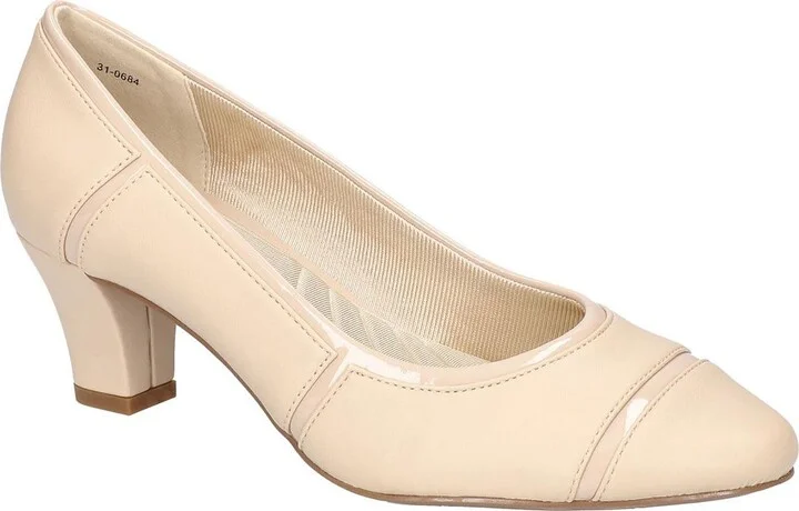 Datia Womens Satin Shimmer Pumps