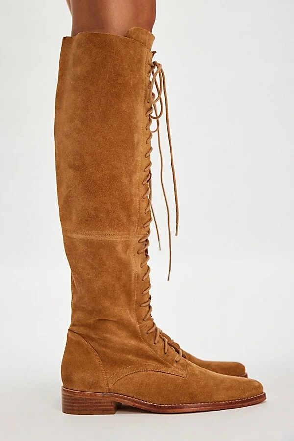 Davey Over The Knee Lace Up Boots - Image 2