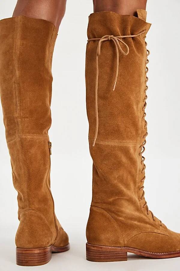 Davey Over The Knee Lace Up Boots - Image 3