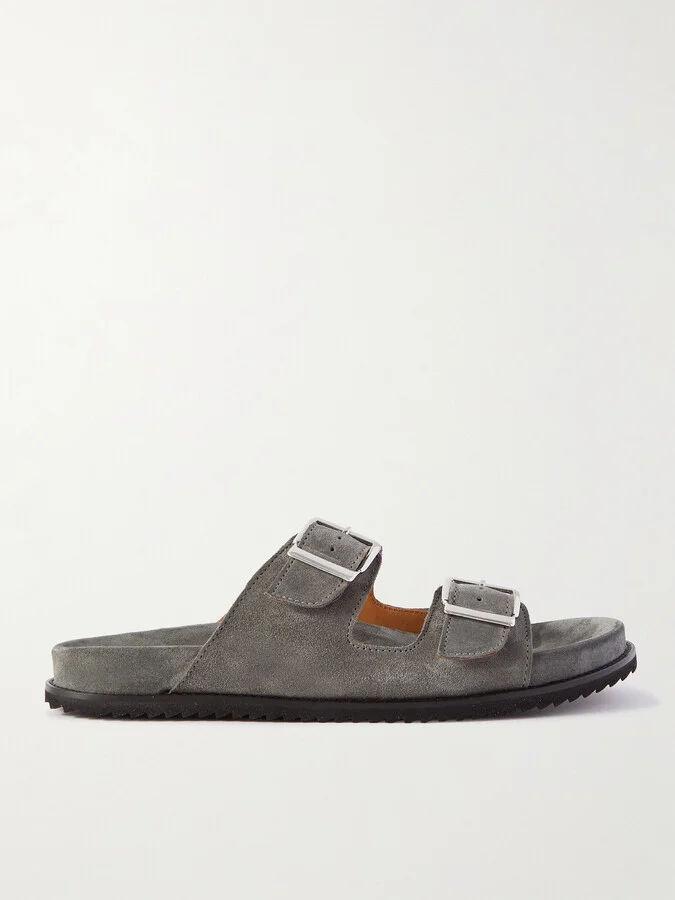 David Buckled Regenerated Suede by evolo® Sandals