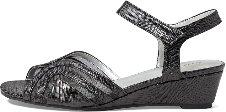 David Tate Admire Women's Shoes Black Lizard Print : 7 N (AA), Leather - Image 5